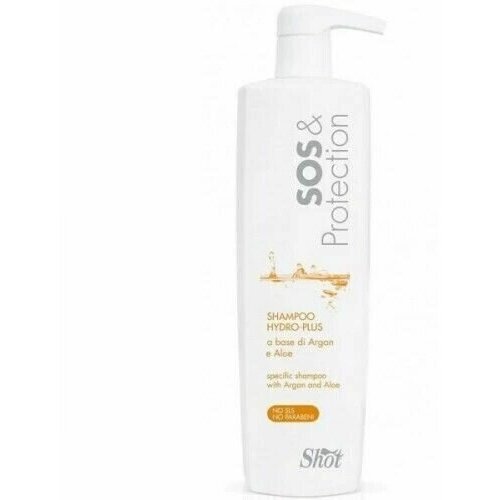 SHOT SOS  & PROTECTION Шампунь для увлажнения волос с Аргановым маслом, 1000 мл