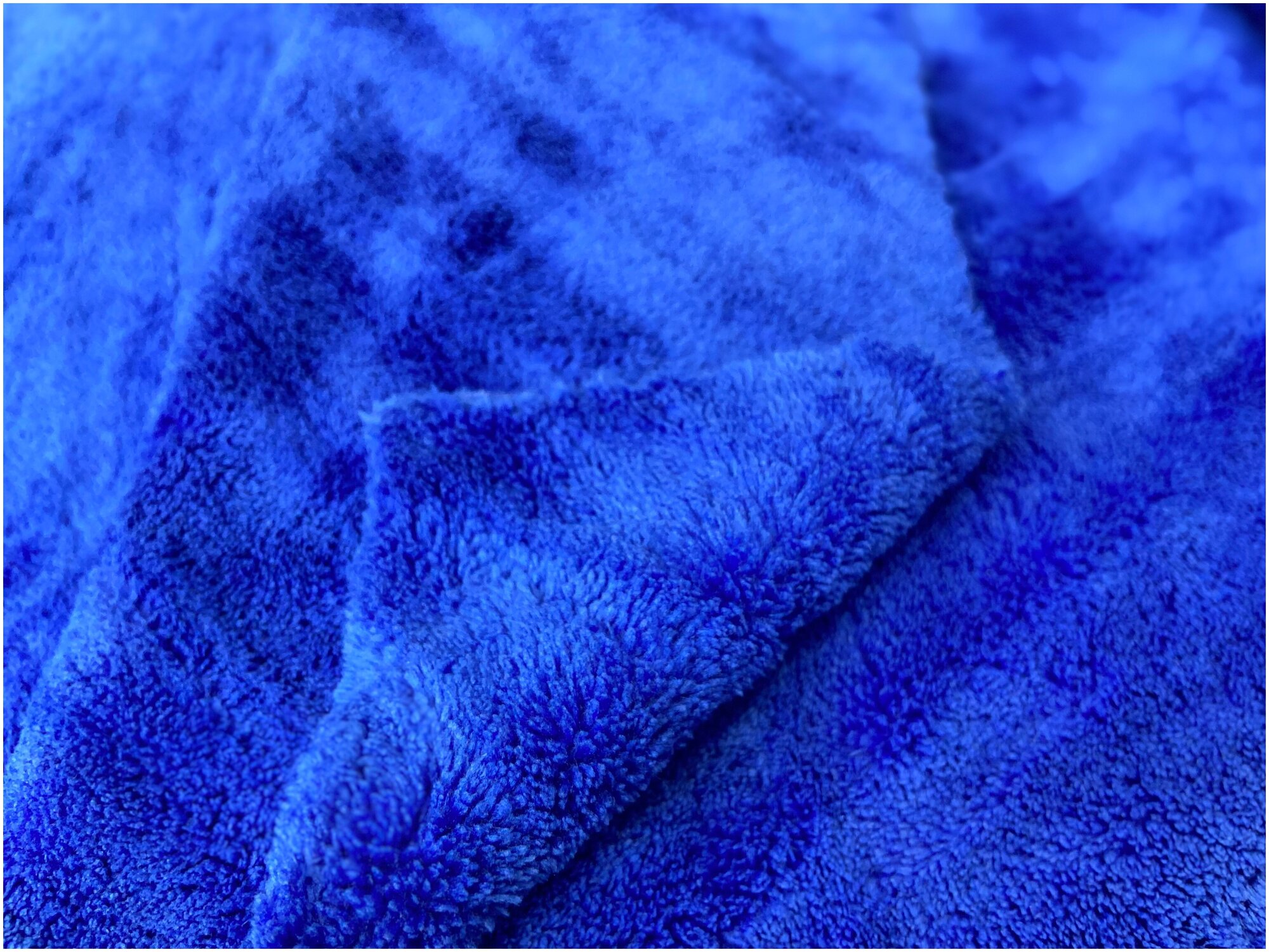 Микрофибра двухсторонняя универсальная 40*40см. синяя 380г/м2 (Набор 3 шт) ArcticLime - фотография № 2