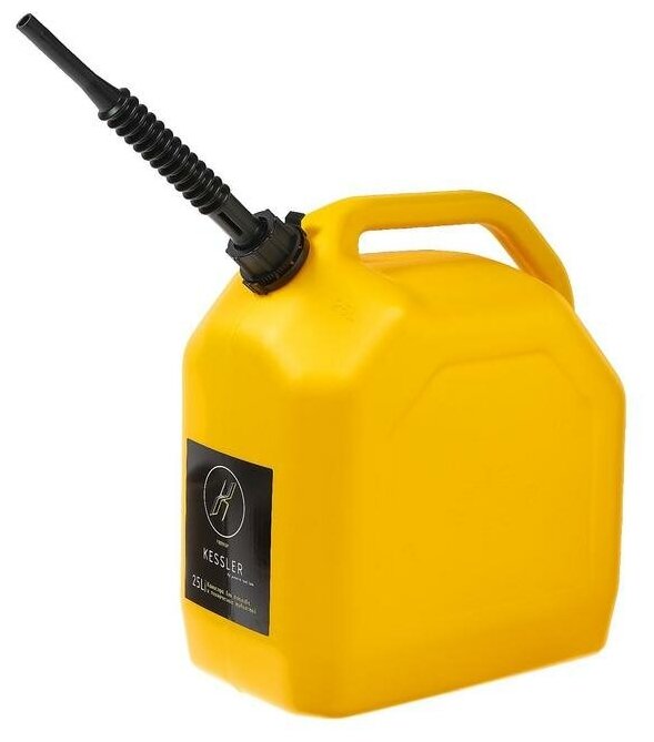 Канистра для топлива 25 литров желтая - фотография № 4