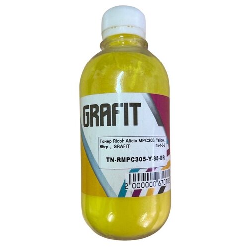 Тонер для Ricoh Aficio MP-C305SPF, MP-C305, MP-C305SP GRAFIT 85 г желтый