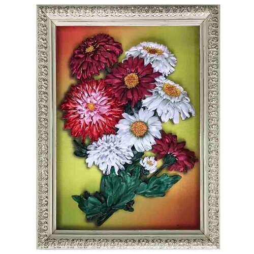 фото Набор для вышивания каролинка №07 лентами астры 4010 18 х 26 см 1 шт.