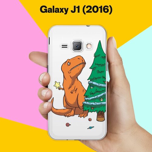 Силиконовый чехол на Samsung Galaxy J1 (2016) Звезда на елку / для Самсунг Галакси Джей 1 (2016) силиконовый чехол три кота на samsung galaxy j1 2016 самсунг джей 1 2016