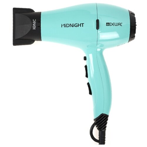 Фен DEWAL MIDNIGHT мятный вес 550гр 2000Вт ионизация 2 нас провод 3м 412200₽