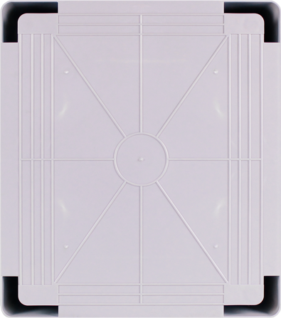 Пластиковый щит с монтажной панелью ЩМПпл (ВхШхГ:370х325х150мм) глухая дверь IP65 KRZMI - фотография № 4