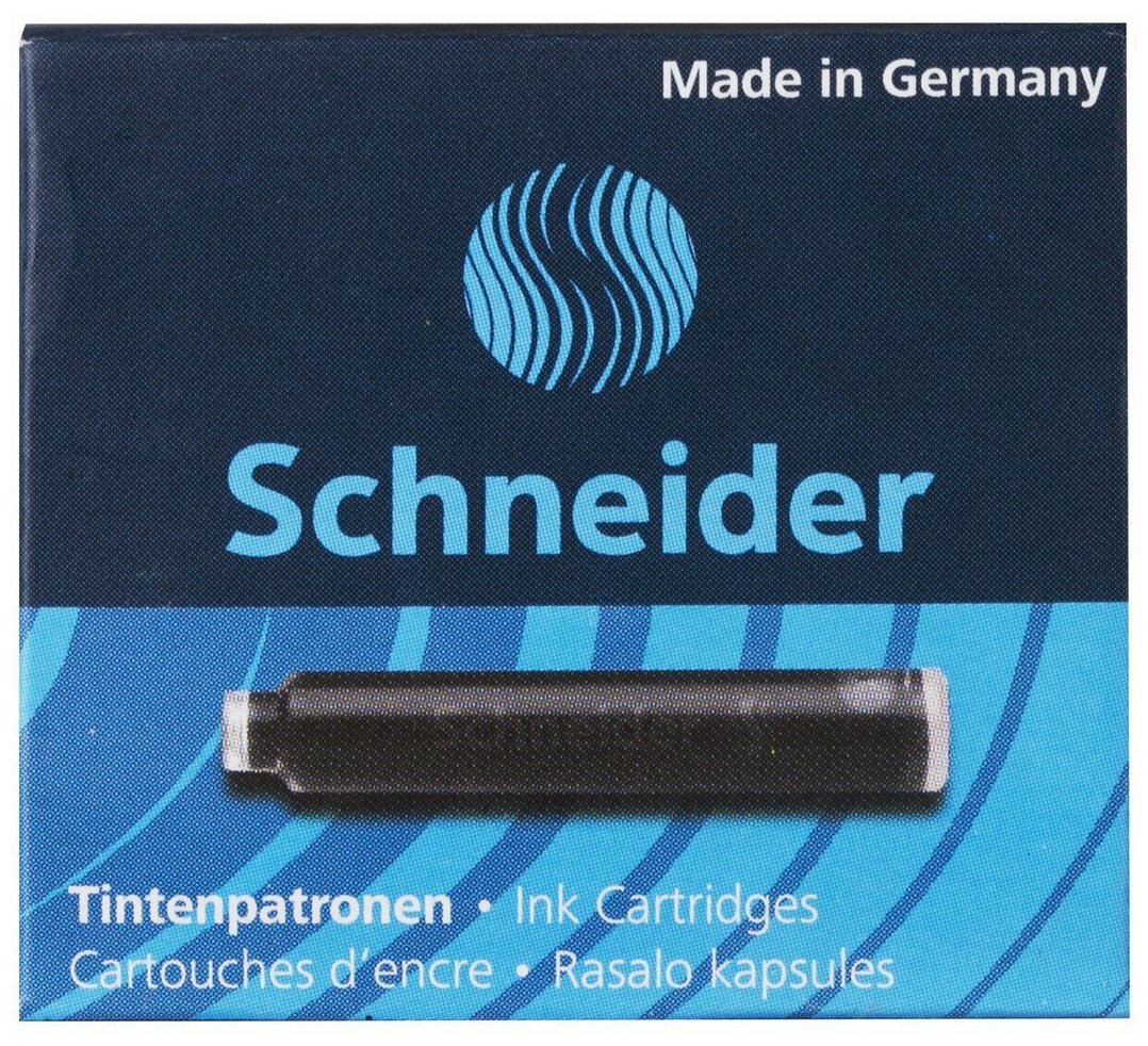 Картриджи чернильные Schneider комплект 6 штук в коробке, черные (6601)