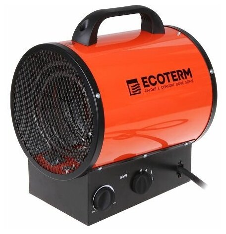 Нагреватель воздуха электр. Ecoterm EHR-05/3E (пушка 5 кВт 380 В термостат) (ET1523-2) (ECOTERM)
