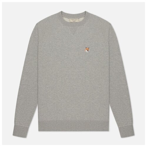 фото Мужская толстовка maison kitsune fox head patch синий , размер s