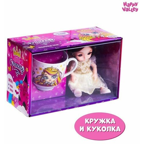 Happy Valley Подарочный набор Little Princess, кукла, кружка