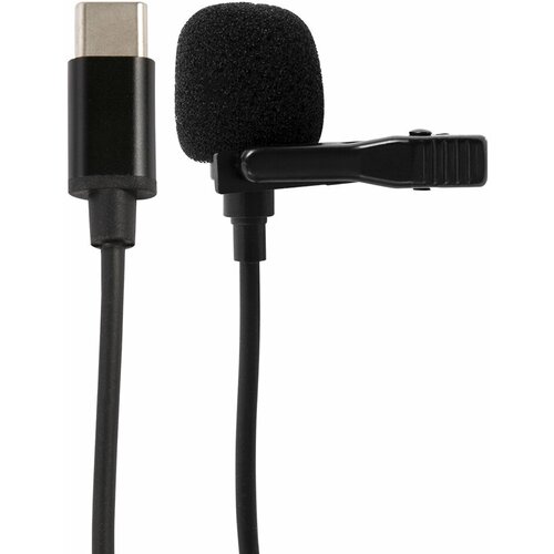 Петличный микрофон MMI-1, с разъемом Type-C/Микрофон беспроводной/Петличка/Микрофон петличка/Внешний микрофон/Беспроводной петличный микрофон, черный