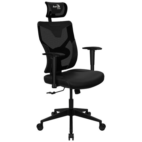 фото Компьютерное кресло aerocool guardian игровое, обивка: текстиль, цвет: smoky black
