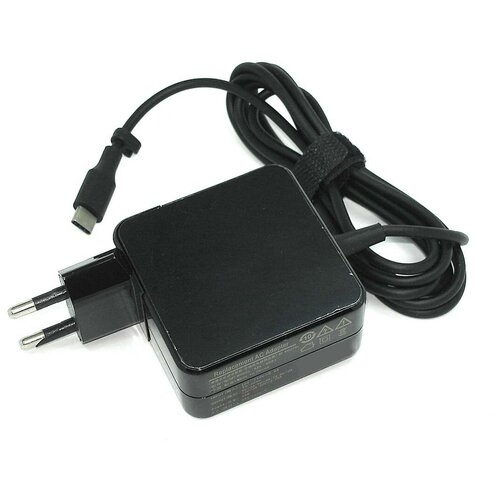 фото Блок питания (сетевой адаптер) для ноутбуков asus 5v, 9v, 15v 3a, 20v 2.25a (type-c) 45w oem iqzip