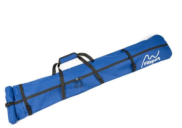 Чехол универсальный для одной пары горных или беговых лыж 160-210 см, цвет синий. Filsport™