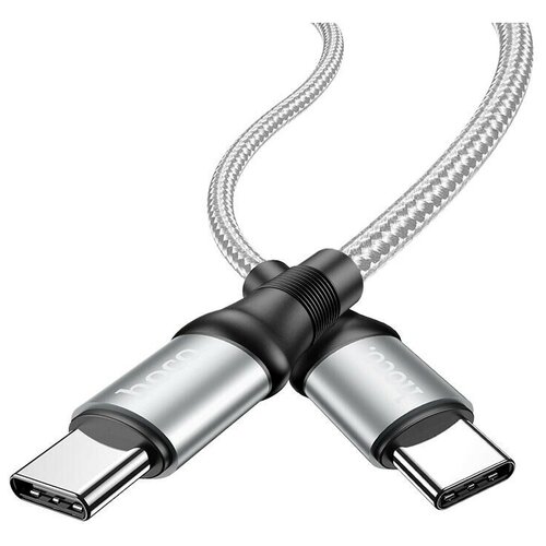 Кабель Type-C - Type-C Hoco X50 (PD) Серый usb дата кабель hoco x50 type c to type c exquisito 100w charging data cable 20v 5a 100вт max 1 0 м серый