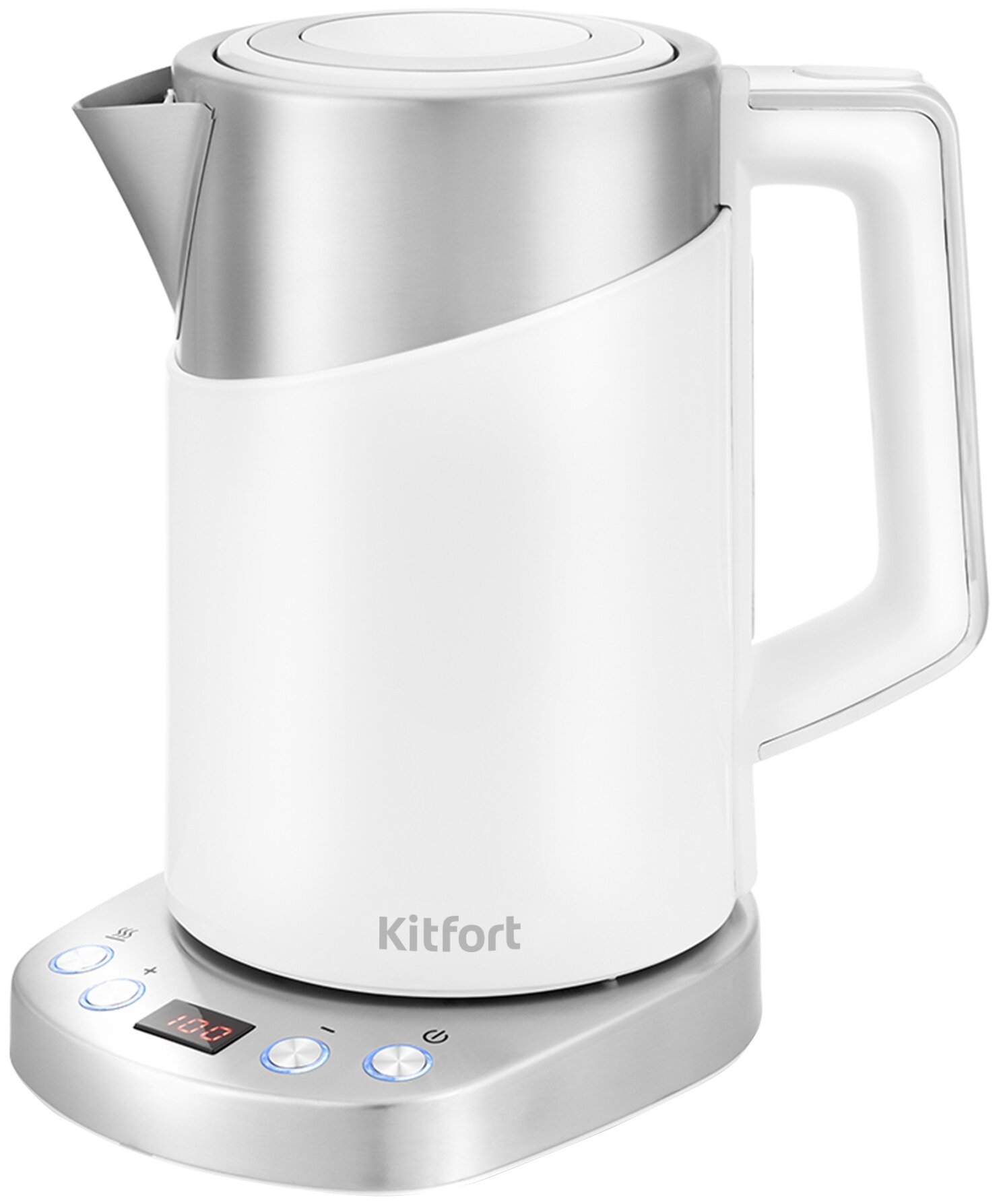 Чайник электрический Kitfort КТ-660-1 1.7л. 2200Вт белый (корпус: пластик) КТ-660-1