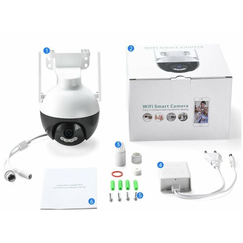 Уличная wifi камера 8мп в новом корпусе с блоком питания 799000₽