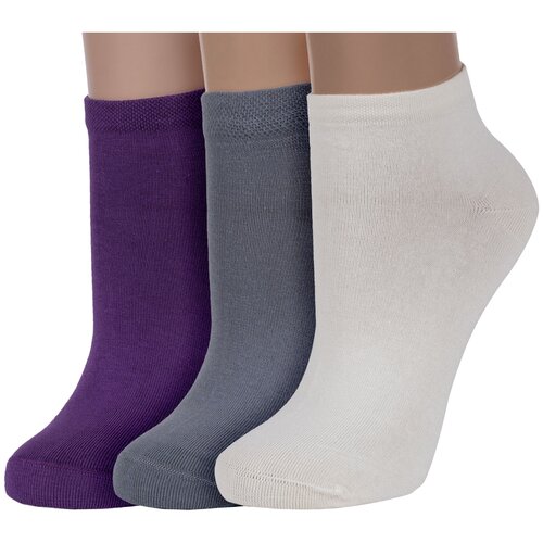 фото Носки rusocks, 3 пары, размер 23-25, мультиколор