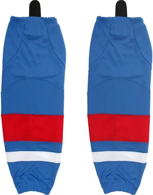 Гамаши хоккейные MAD GUY, размер SR (70 см), синий, красный
