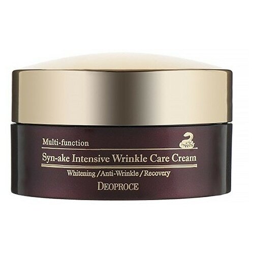 Deoproce Syn-Ake Intensive Wrinkle Care Cream - Интенсивный крем для лица с пептидом змеинного яда Syn-Ake