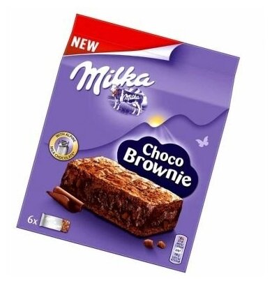 Пирожное Milka Choco Brownie, 150 г, 6 шт. в уп. - фотография № 2