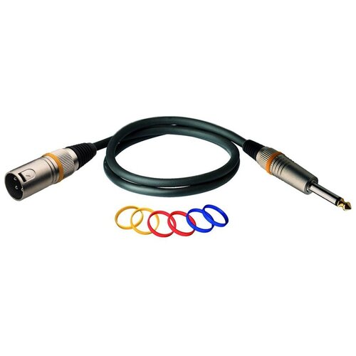 Кабель аудио 1xJack - 1xXLR RockCable RCL30383 D6 M 3.0m force fmc 15 3 шнур xlr f стерео джек trs металл разъемы 3 м