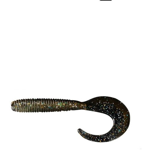 Силиконовая приманка, твистер, 6.5см, 2.1г, 6шт, черный