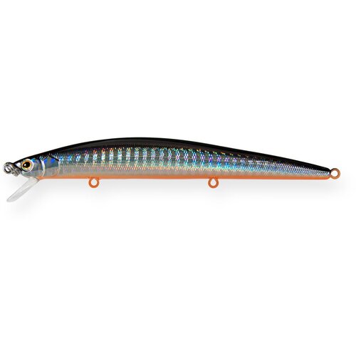 Воблер Минноу Strike Pro Slingshot Minnow 120F, цвет: A70-713 Black Silver OB, (EG-145F#A70-713) воблер минноу strike pro chip minnow 45 s цвет a70 713 black silver ob js 406 a70 713