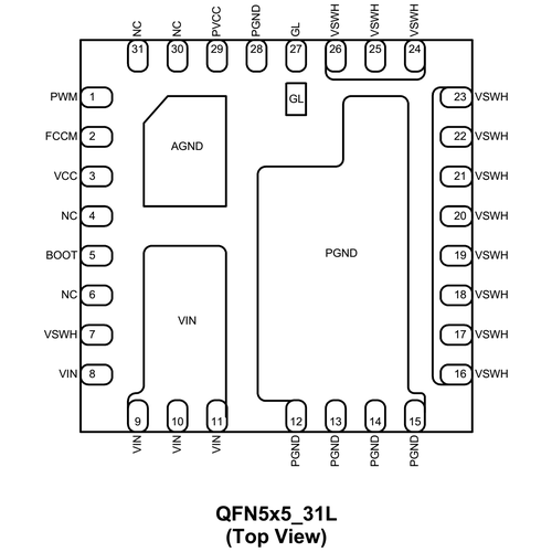 микросхема isl95855chrtz bulk Микросхема AOZ5038QI Bulk