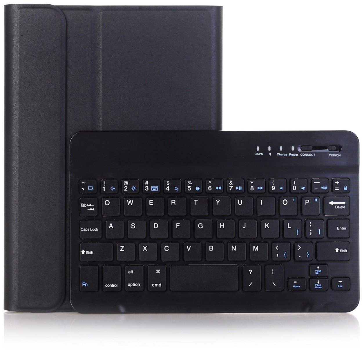 Чехол-клавиатура MyPads для Samsung Galaxy Tab A 8.0 (2019) SM-T290 / T295 съемная беспроводная Bluetooth в комплекте c кожаным чехлом и пластико.