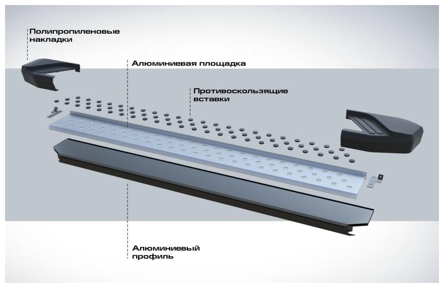 Пороги-площадки RIVAL Bmw-Style D173AL23101