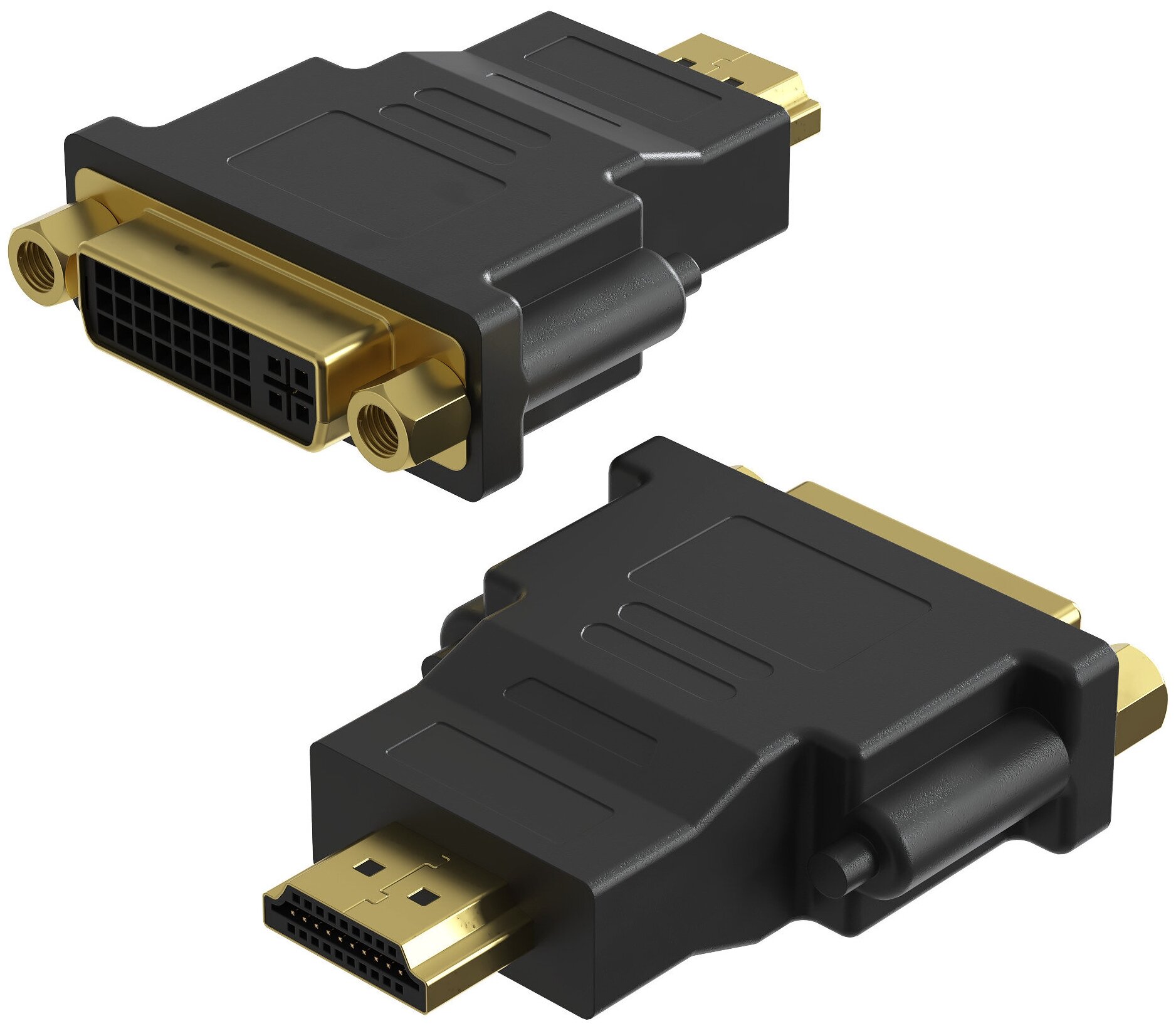 Адаптер-переходник GSMIN BR-04 DVI (24+5) (F) - HDMI (M) (Черный)