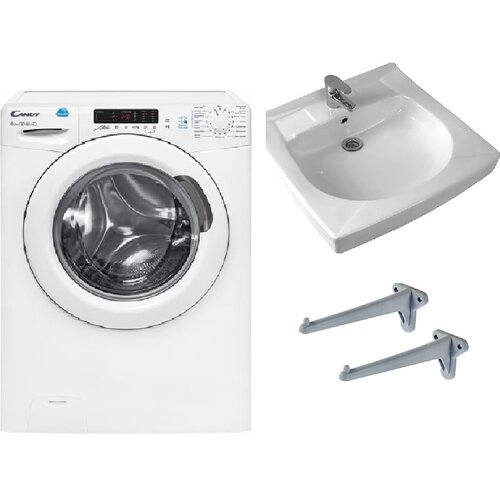 Стиральная машина с сушкой Candy CSW4 365D2-07 с раковиной Пилот 60 белый 4215000₽