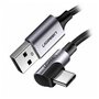 Кабель для зарядки и передачи данных USBC Male (90L) - USB A 2.0 Male Ugreen, 3A, 0.5м, в оплетке, черный (50940)