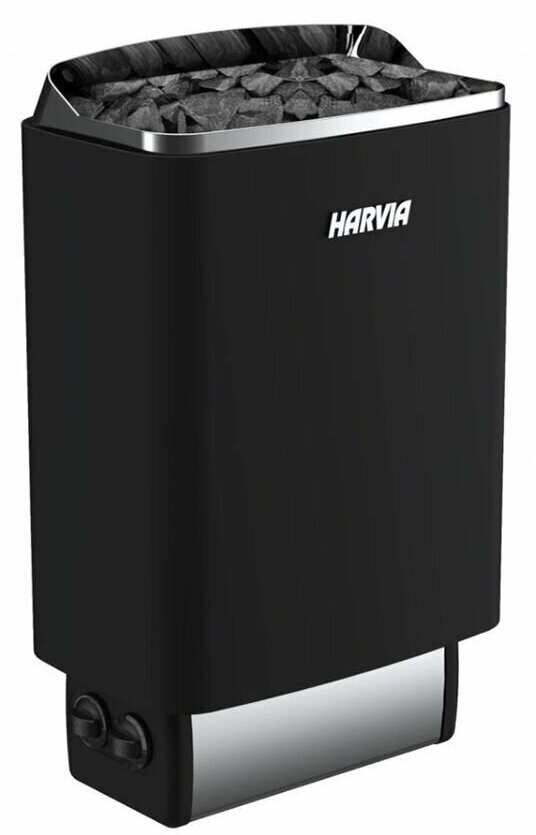 Электрическая печь Harvia SteelTop M80 Black - фотография № 1