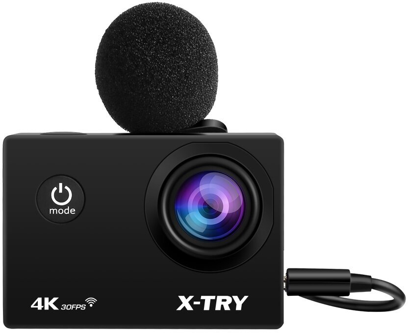 Экшн-камера X-TRY XTC 4K, WiFi, черный - фото №1