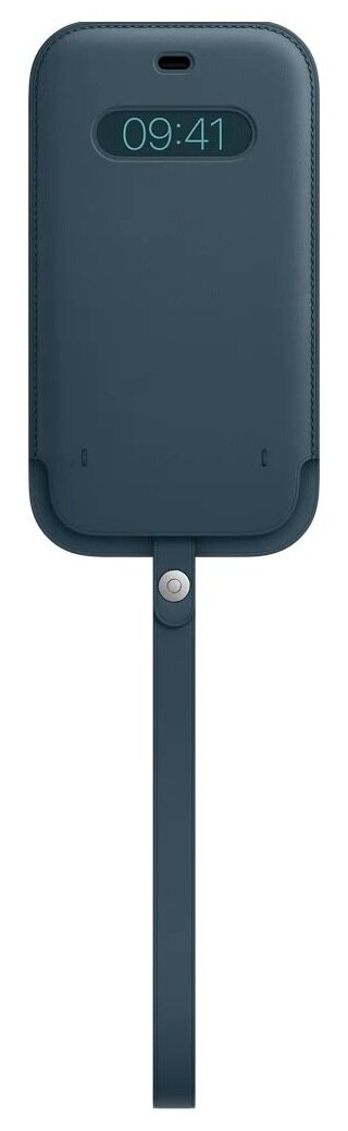 Чехол Apple MagSafe кожаный чехол-конверт для iPhone 12 Pro Max, балтийский синий