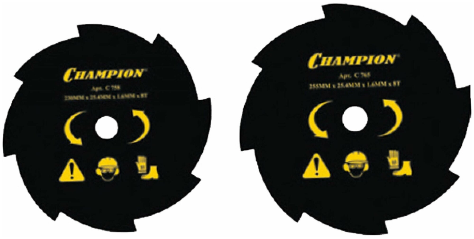 Нож CHAMPION для жесткой травы 8/230/25,4 (Т283, Т284,125R,325RDx/Rx,323R,235R, FS80,85,100, FR85,350,450), шт