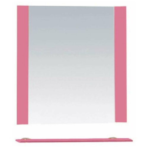 фото Зеркало misty жасмин 60 с полкой розовое