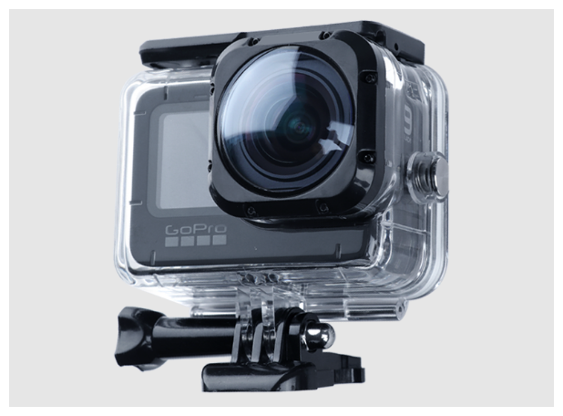 Аквабокс для GoPro 11, 10, 9 подходит для линзы MAX Lens Mod