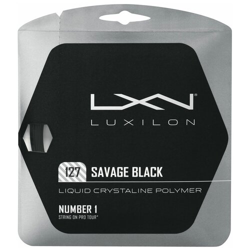 фото Струна для тенниса luxilon 12m savage black wrz902100