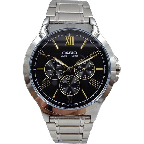 фото Наручные часы casio наручные часы casio collection mtp-v300d-1a2, черный, золотой