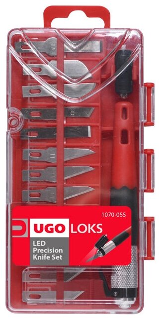 Набор ножей UGO LOKS 15 предметов с подсветкой