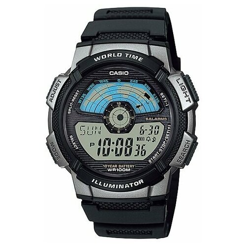 фото Наручные часы casio illuminator ae-1100w-1avef, черный