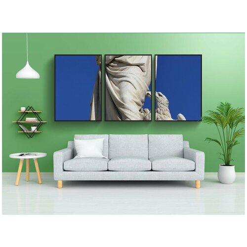 фото Набор модулных постеров для интерьера "данте, флоренция, статуя" 60x90 см. в тубусе, без рамки lotsprints