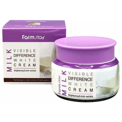 Farm stay Крем для лица Visible Difference White Milk Cream, 100мл