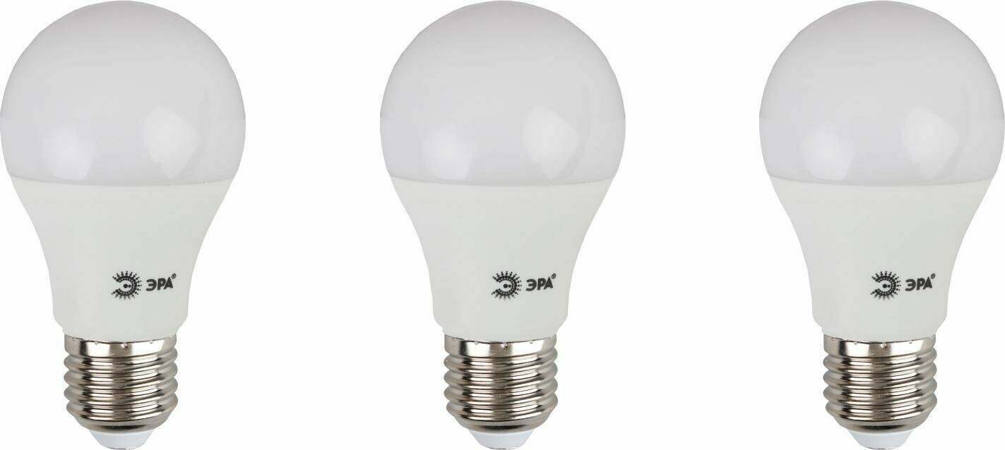 Светодиодная лампа Эра 11W эквивалент 100W 2700K 880Лм E27 груша (комплект из 5 шт.)