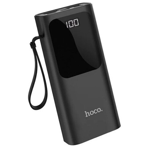 фото Внешний аккумулятор power ban 10000 mah j41 hoco, 2 usb выхода, micro- usb, lightning и type- c входы, черный power ban 10000 mah j41 2 usb выхода, micro-usb, lightning и type-c входы, черный