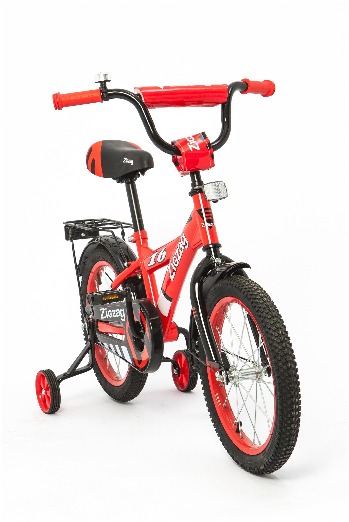 Велосипед детский двухколесный 14" ZIGZAG SNOKY красный для детей от 3 до 5 лет на рост 90-110см (требует финальной сборки)