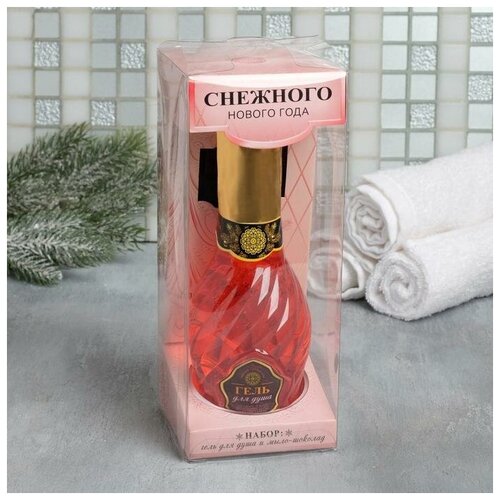 фото Набор "снежного нового года": гель для душа, мыло-шоколад mikimarket