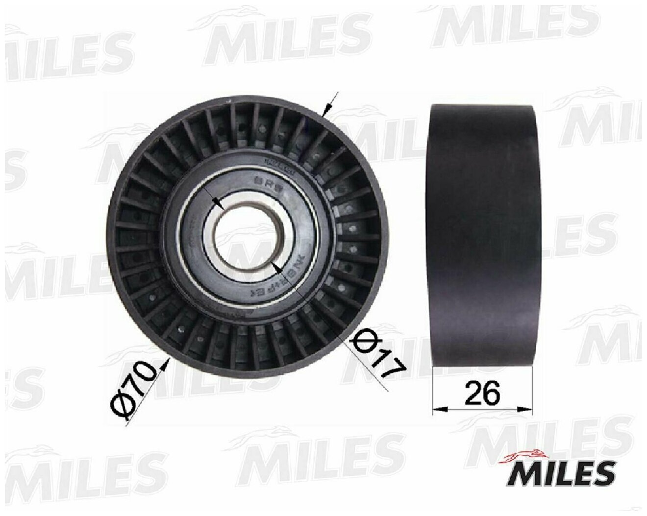 Ролик ремня приводного BMW E39/E46/E60/X5 M52/M54