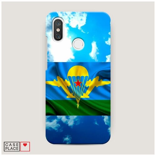фото Чехол пластиковый xiaomi mi 8 вдв флаг в небесах case place